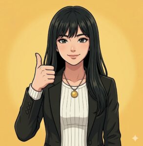 どや顔をしている私