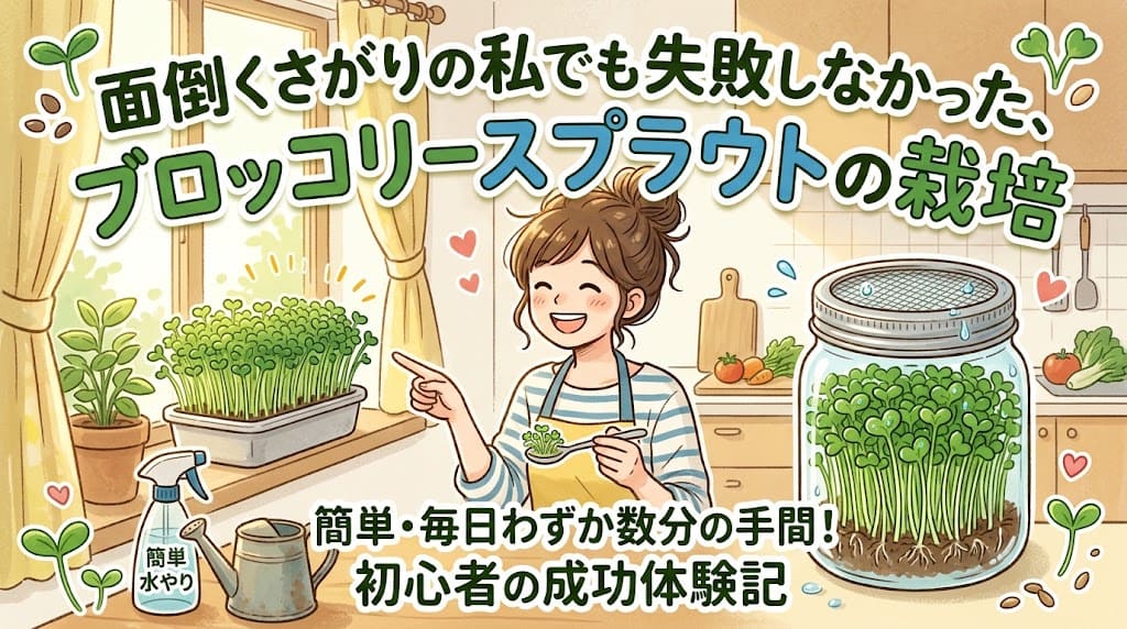 スプラウト栽培のアイキャッチ