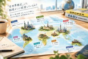 「全世界株式」という言葉の解像度をしめす図