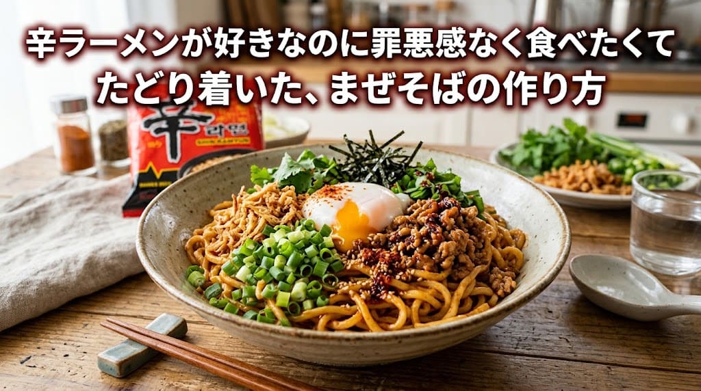 辛ラーメンまぜそばアイキャッチ